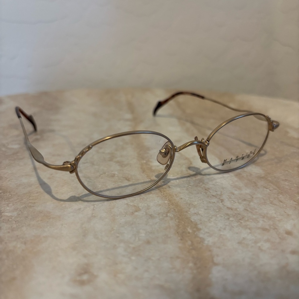 Martine Sitbon 6572 oval shaped titanium eyeglasses